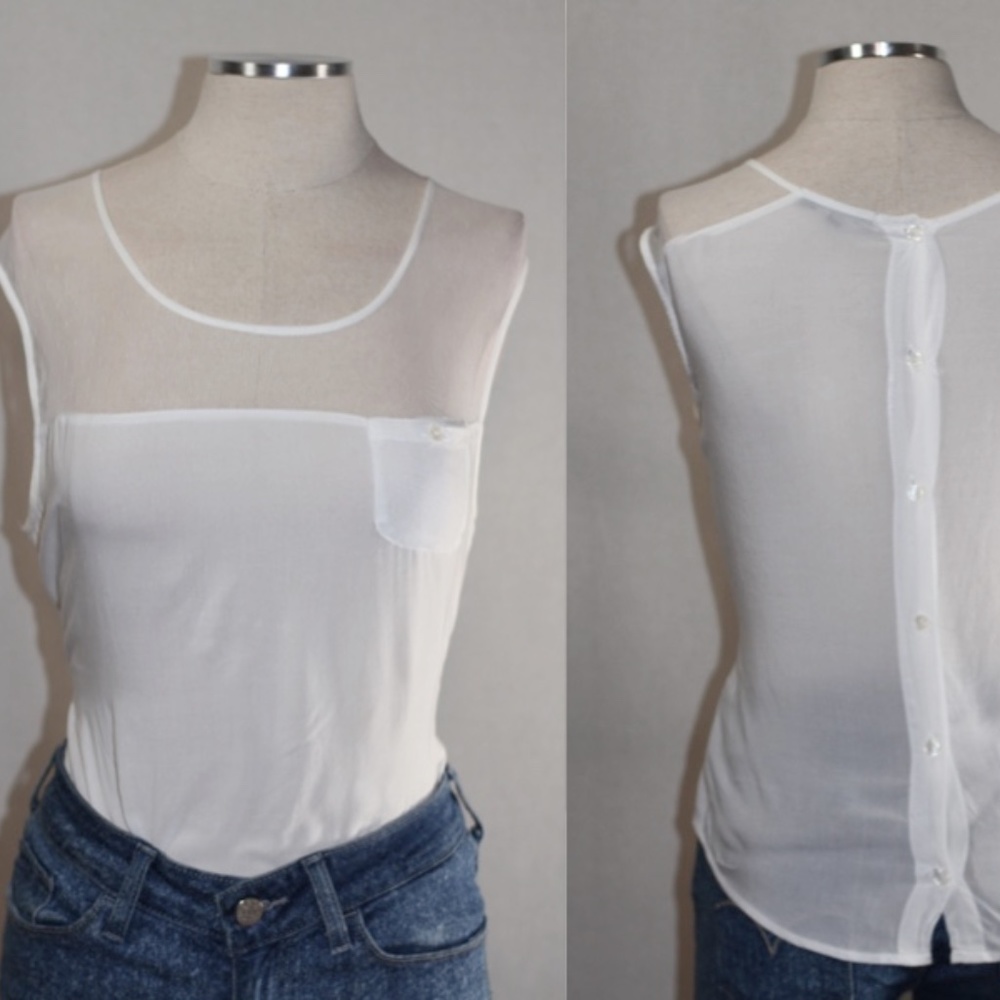 Speechless White Cotton Top